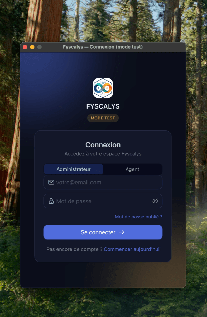 Connexion Administrateur